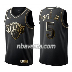 Camiseta Hombre New York Knicks Dennis Smith Jr. 5 Nike Negro Golden Edition Swingman